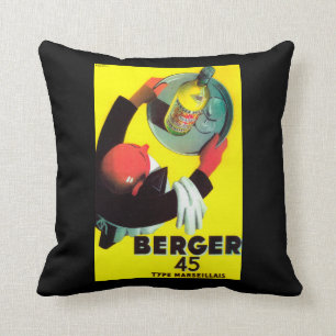 Berger 45 Vintage PosterEuropa Kissen