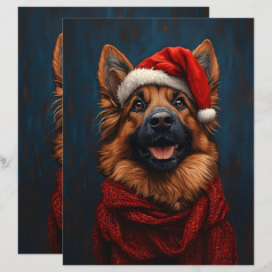Berger allemand dans un papier à scandale de Santa