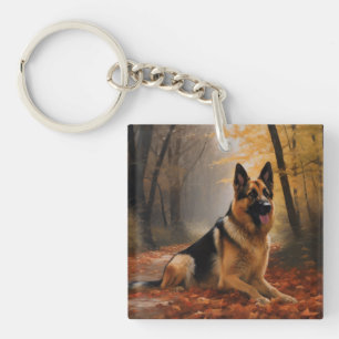 Berger allemand en automne Feuilles automne Inspir