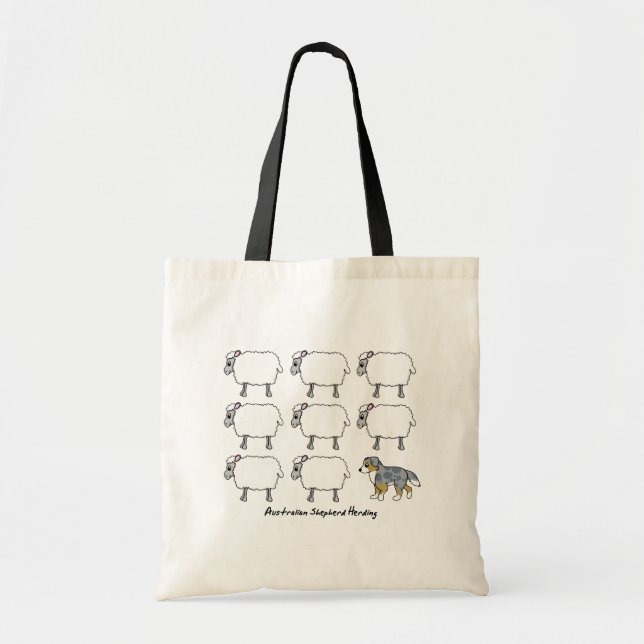 Berger australien vivant en troupe le sac de (Devant)