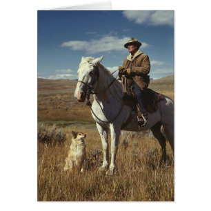 Berger avec son cheval et son chien sur Gravelly R