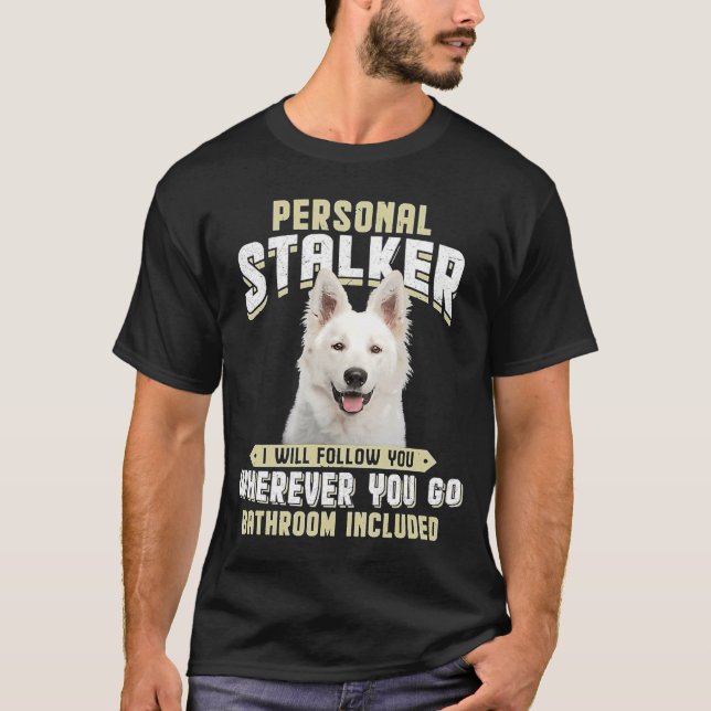 Berger Blanc Suisse Personal Stalker I. Folgen T-Shirt (Vorderseite)