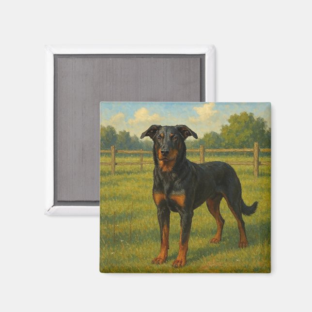 Berger de Beauce Magnet (Vorderseite/Rückseite)