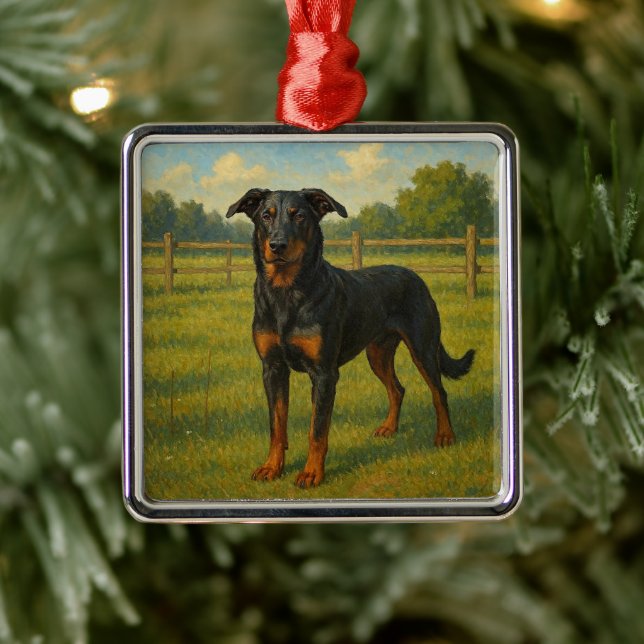 Berger de Beauce Ornament Aus Metall (Baum)