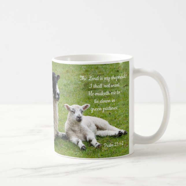Berger et mouton troue de la Mug de café (Droite)