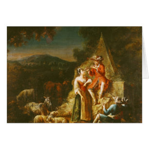 Berger jouant une cannelure