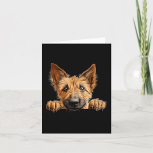 Berger-Karte Hund Mama Papa spähender Welpe Karte