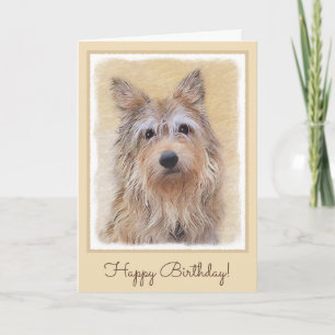 Berger Picard Malerei - Niedliche Hundekunst Karte