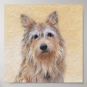 Berger Picard Malerei - Niedliche Hundekunst Poster