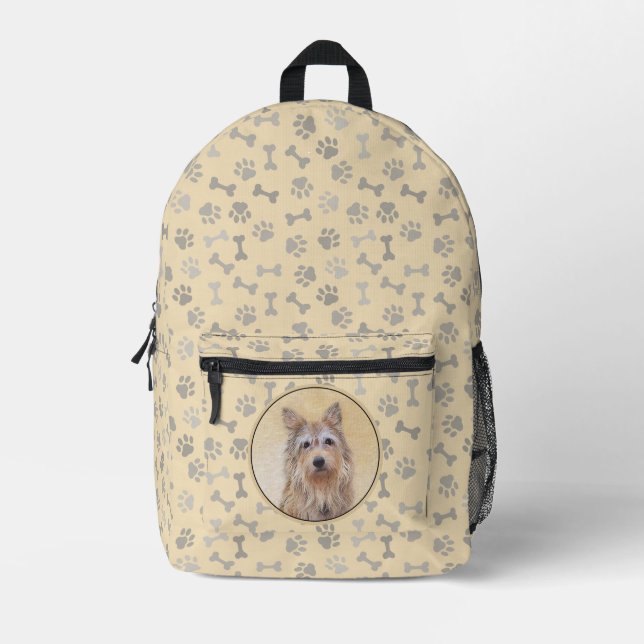 Berger Picard Malerei - Niedliche Original Hunde K Bedruckter Rucksack (Vorderseite)
