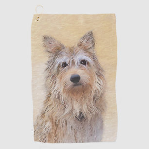 Berger Picard Malerei - Niedliche Original Hunde K Golfhandtuch