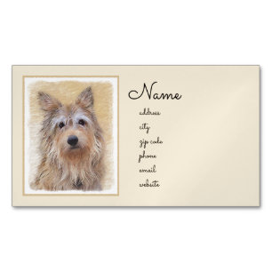 Berger Picard Malerei - Niedliche Original Hunde K Magnetische Visitenkarte