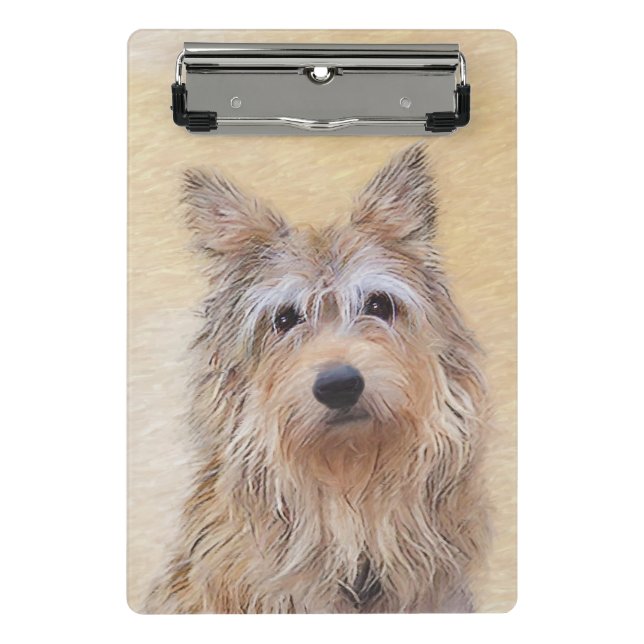 Berger Picard Malerei - Niedliche Original Hunde K Mini Klemmbrett (Vorderseite)