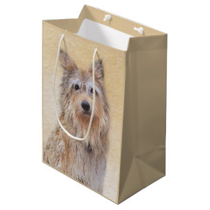 Berger Picard Malerei - Niedliche Original Hunde K Mittlere Geschenktüte