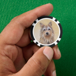 Berger Picard Malerei - Niedliche Original Hunde K Pokerchips