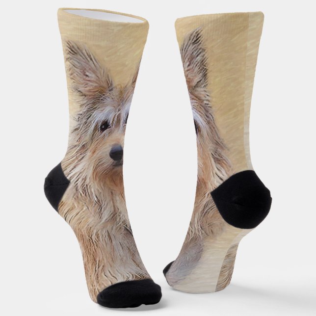 Berger Picard Malerei - Niedliche Original Hunde K Socken (Gewinkelt)