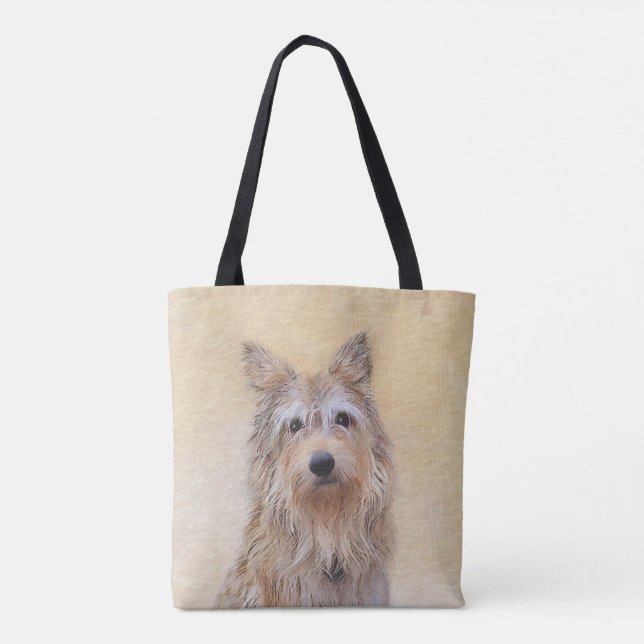 Berger Picard Malerei - Niedliche Original Hunde K Tasche (Rückseite)