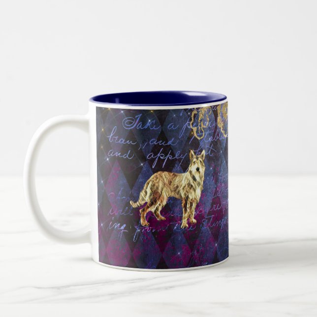 Berger Picard Mug - Fawn et Brindle (Gauche)
