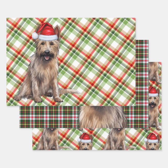 Berger Picard Weihnachtsfeiertag Kariert Geschenkpapier Set (Set)