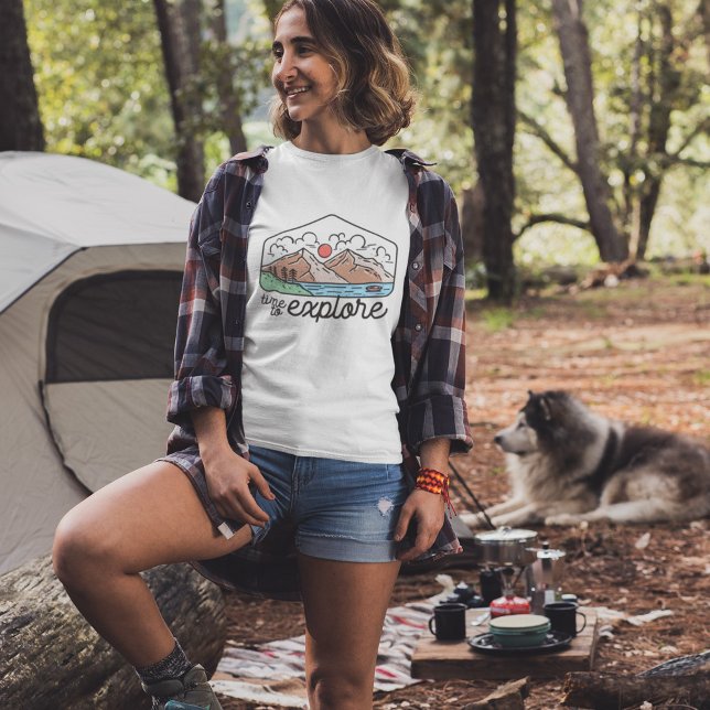 Bergerlebnis Zeit zum Entdecken T-Shirt (Von Creator hochgeladen)