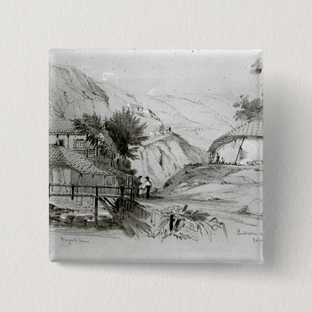 Bergers Haus, Valparaiso, 1834 Button (Vorderseite)