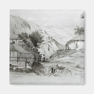 Bergers Haus, Valparaiso, 1834 Magnet