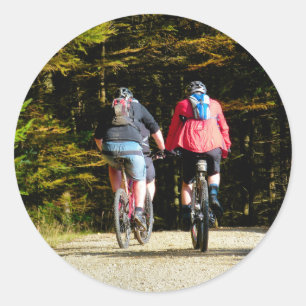 BERGFAHREN RUNDER AUFKLEBER