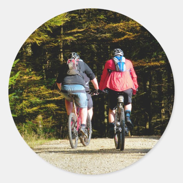 BERGFAHREN RUNDER AUFKLEBER (Vorderseite)