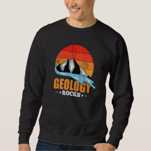 Berggeologe Rock sammelt Retrogeologie Sweatshirt