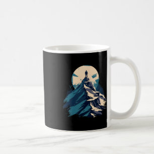 Berggipfel-Explorer-Design - Klettern und Natur Kaffeetasse