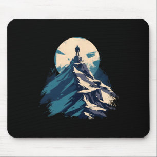Berggipfel-Explorer-Design - Klettern und Natur Mousepad
