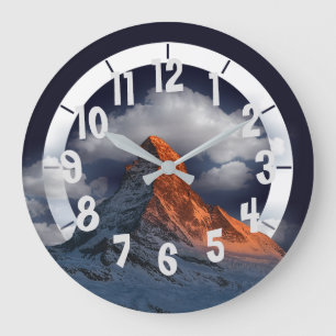 Berggipfel Große Wanduhr