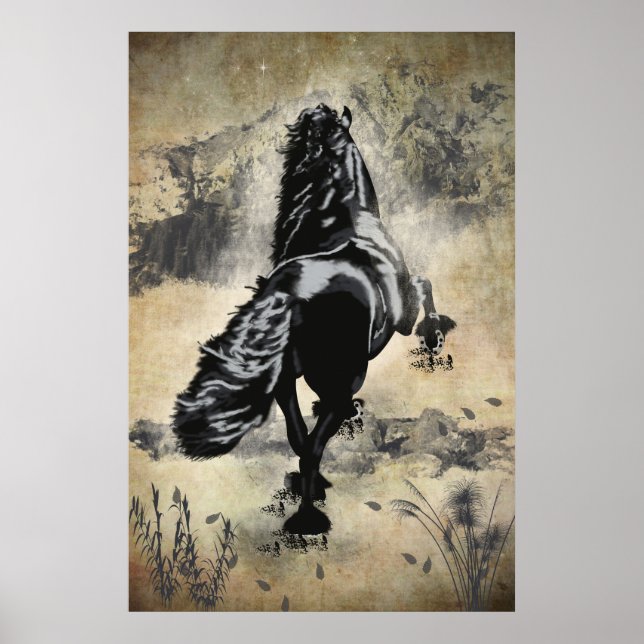 Berggipfel hoch - Poster (Vorne)