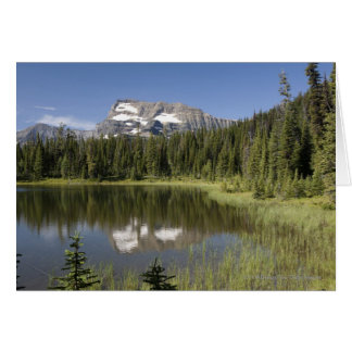 Berggipfel in einem See