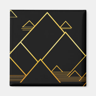 Berggipfel Minimalismus Magnet