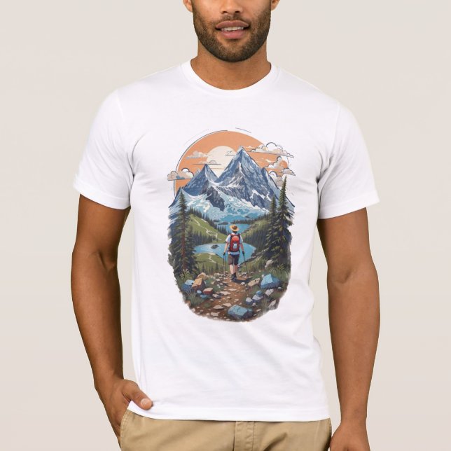 Berggipfel T-Shirt (Vorderseite)