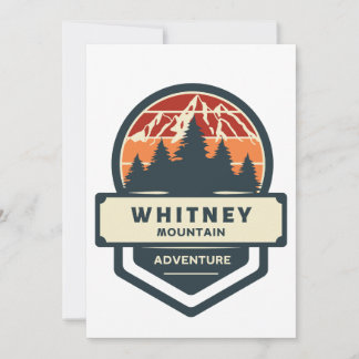 Berggipfelbesteigung und Wandern am Whitney Dankeskarte