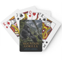 Berggorilla-Regenwald-Tiere-Poker