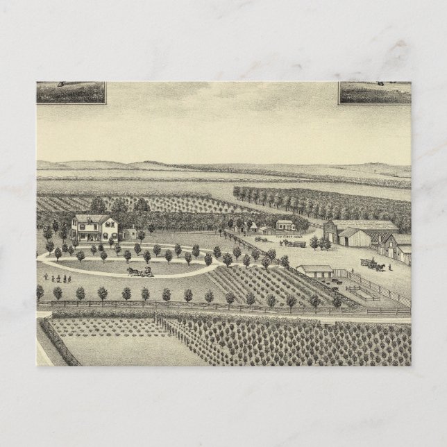 Berggren Farm, Nebraska Postkarte (Vorderseite)