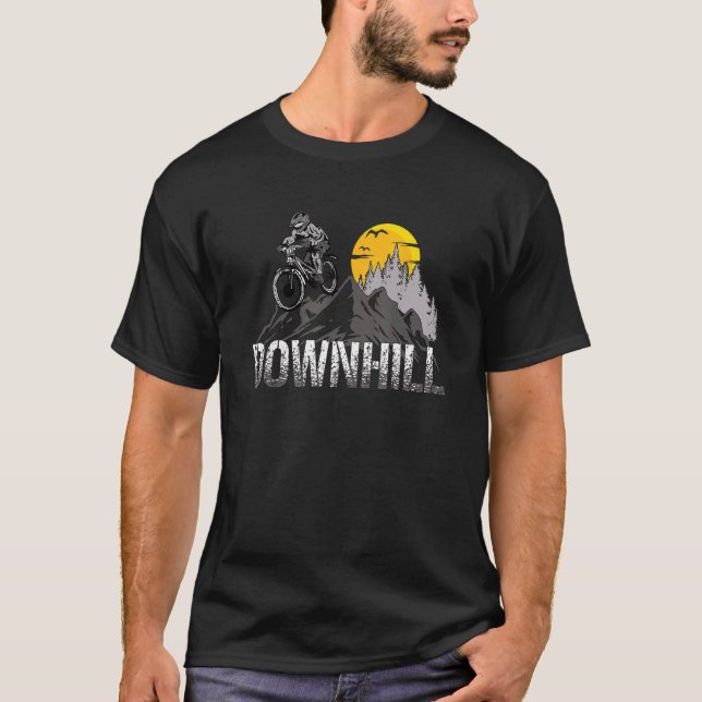 Berghütte Berg Mountainbike Mtb Radtour Bmx T-Shirt (Vorderseite)
