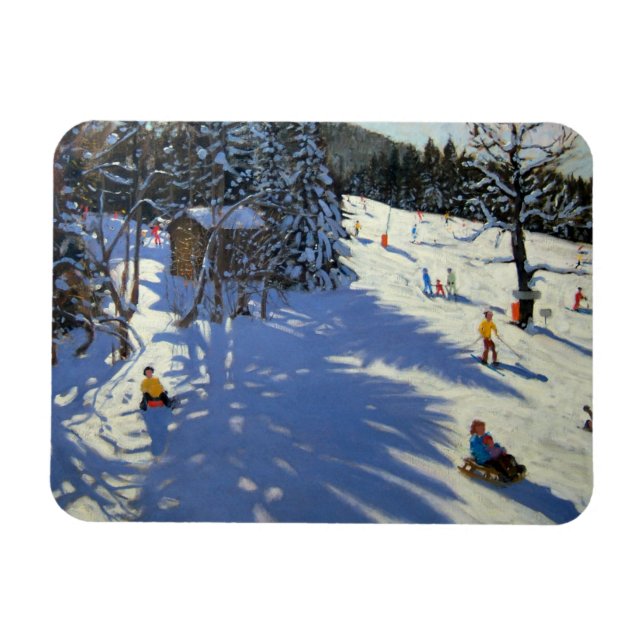 Berghütte Morzine Magnet (Horizontal)