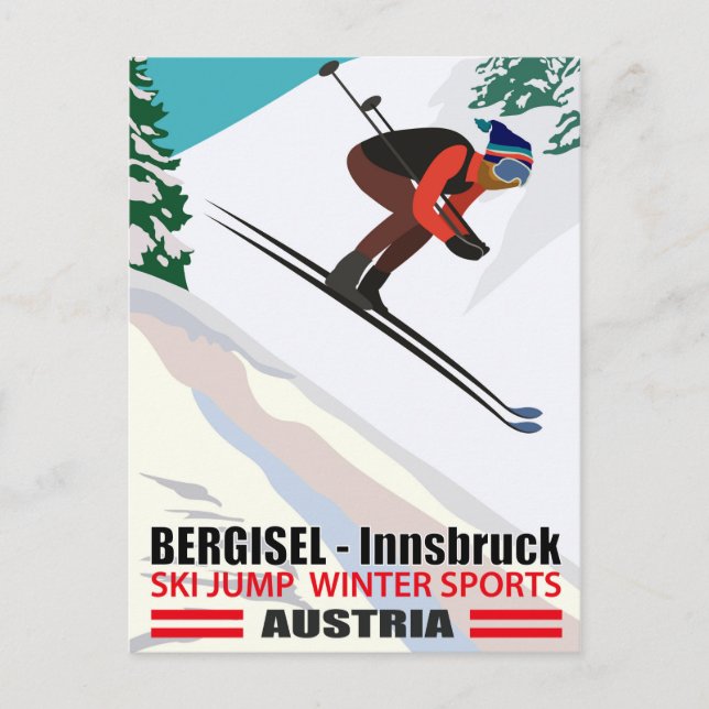 Bergisel - Innsbruck, Skisprung in Österreich Postkarte (Vorderseite)