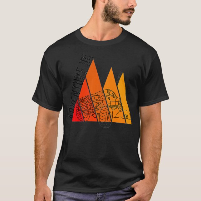 Bergkette Tacoma über Land Premium T-Shirt (Vorderseite)