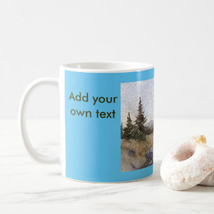 Bergkiefern auf dem Landschaftlichen Highway-Cup Kaffeetasse