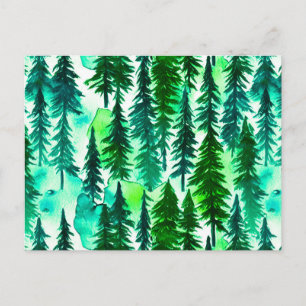 Bergkiefernwald Postkarte
