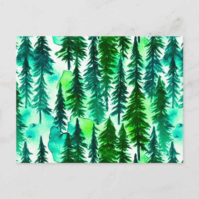 Bergkiefernwald Postkarte (Vorderseite)
