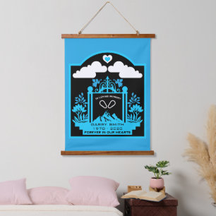 Bergklettergeschenk Wandteppich Mit Holzrahmen