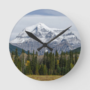 Berglandschaft, Berg Robson Runde Wanduhr
