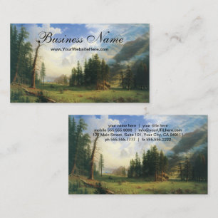 Berglandschaft, Bierstadt, Hudson River School Visitenkarte