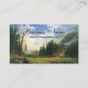 Berglandschaft, Bierstadt, Hudson River School Visitenkarte